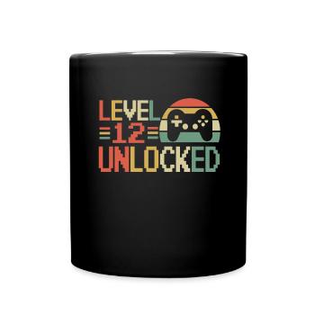 12th Birthday Gambler Gamer 12 years - Full Colour Mug - black - Front