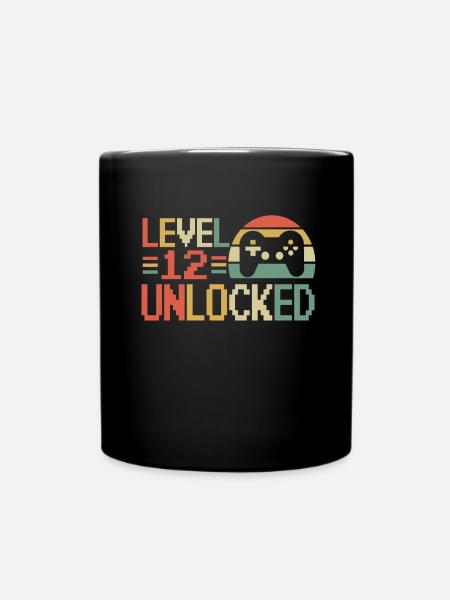 12. Geburtstag Zocker Gamer 12 Jahre - Tasse einfarbig - Schwarz