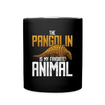Pangolin pangolin favorite - Full Colour Mug - black - Front