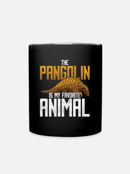 Pangolin pangolin favorite - Full Colour Mug - black