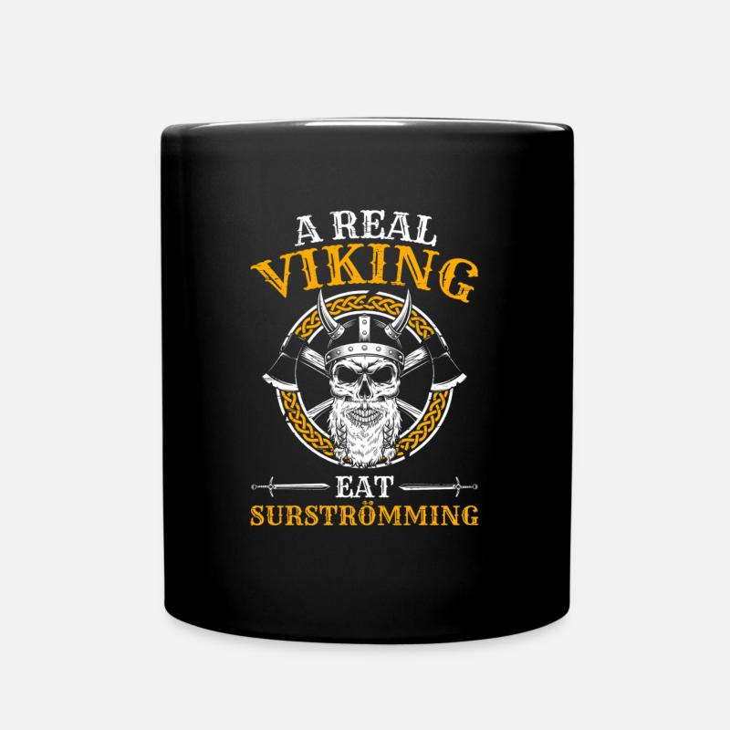 Surströmming Wikinger Spruch - Tasse einfarbig - Schwarz