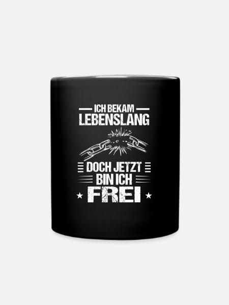 Geschieden endlich Frei Trennung - Tasse einfarbig - Schwarz