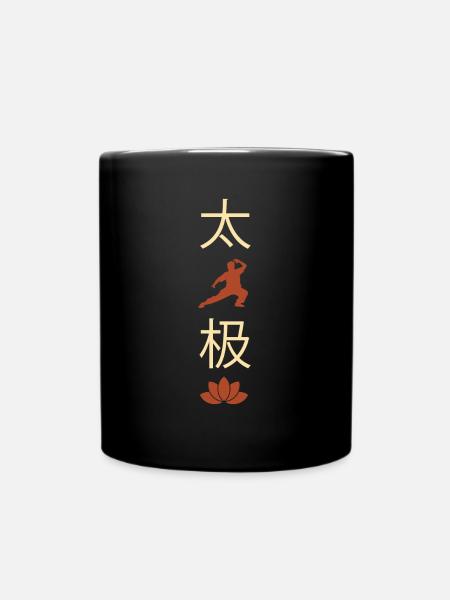 Art martial taijiquan tai chi fleur de lotus - Mug uni - noir