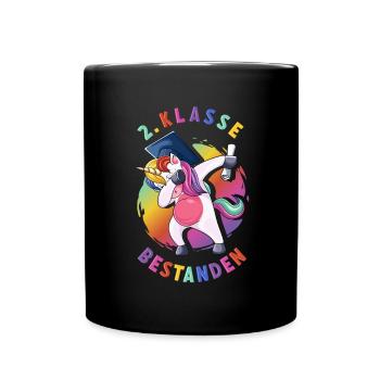 2. Klasse bestanden Geschenkidee 3 Klasse Geschenk - Tasse einfarbig - Schwarz - Vorne