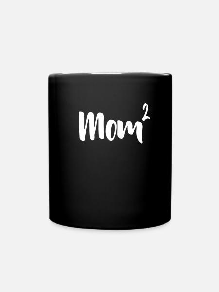 Cadeau de fête des mères maman jumeaux enfants - Mug uni - noir