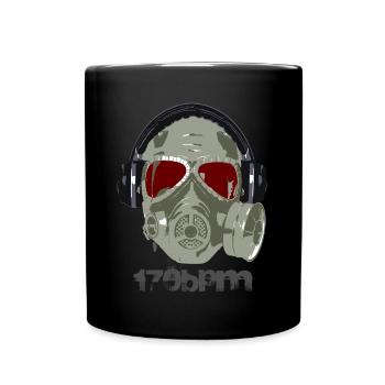 Hard Techno - Casque 170bpm Raver - Mug uni - noir - Devant