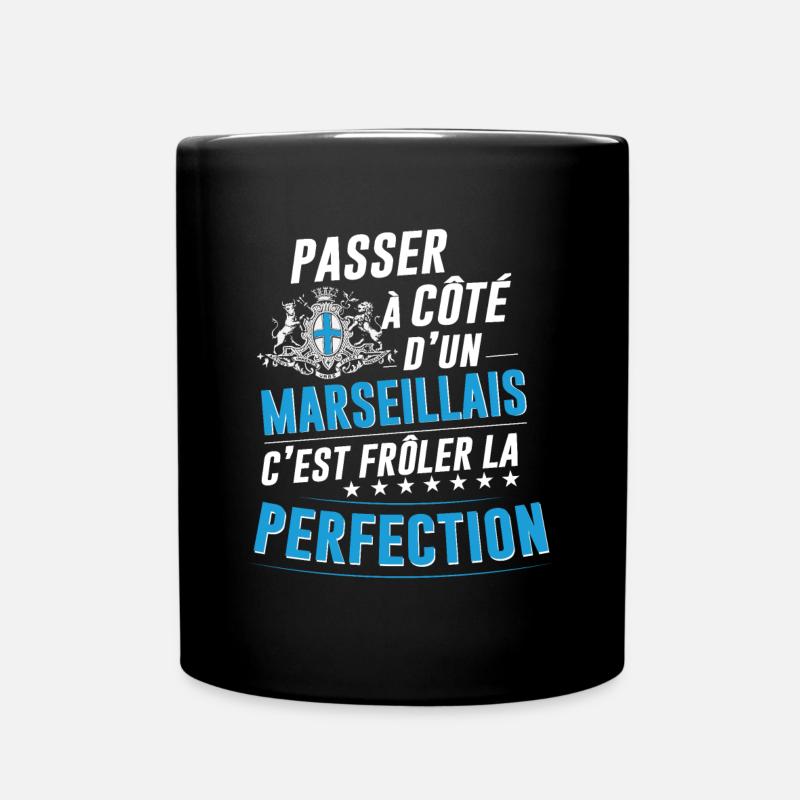Le marseillais parfait - idée cadeau humour - Mug uni - noir