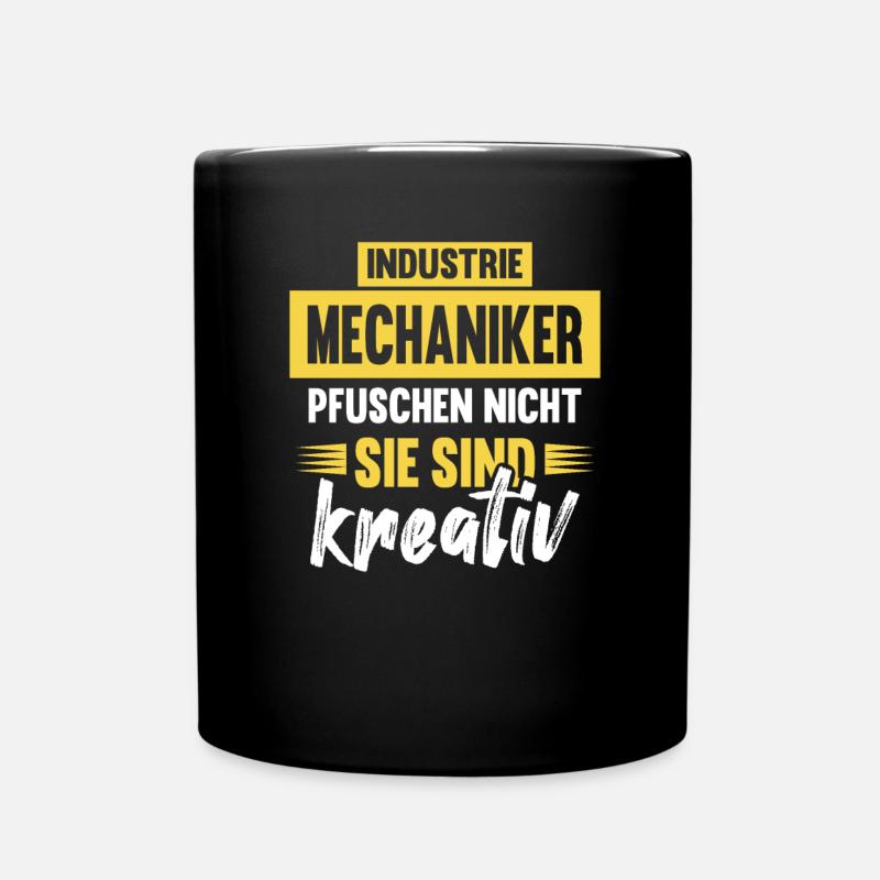 Industriemechaniker Pfuschen lustiges Handwerker - Tasse einfarbig - Schwarz