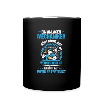Anlagenmechaniker Installateur Sanitär Beruf - Tasse einfarbig - Schwarz - Vorne