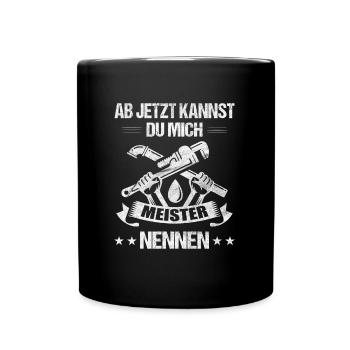 Anlagenmechaniker Installateur Meister - Tasse einfarbig - Schwarz - Vorne