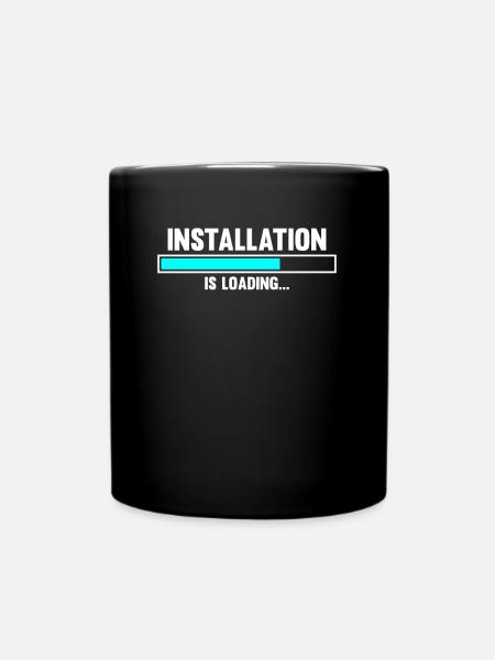 System mechanic installer loading bar - Full Colour Mug - black