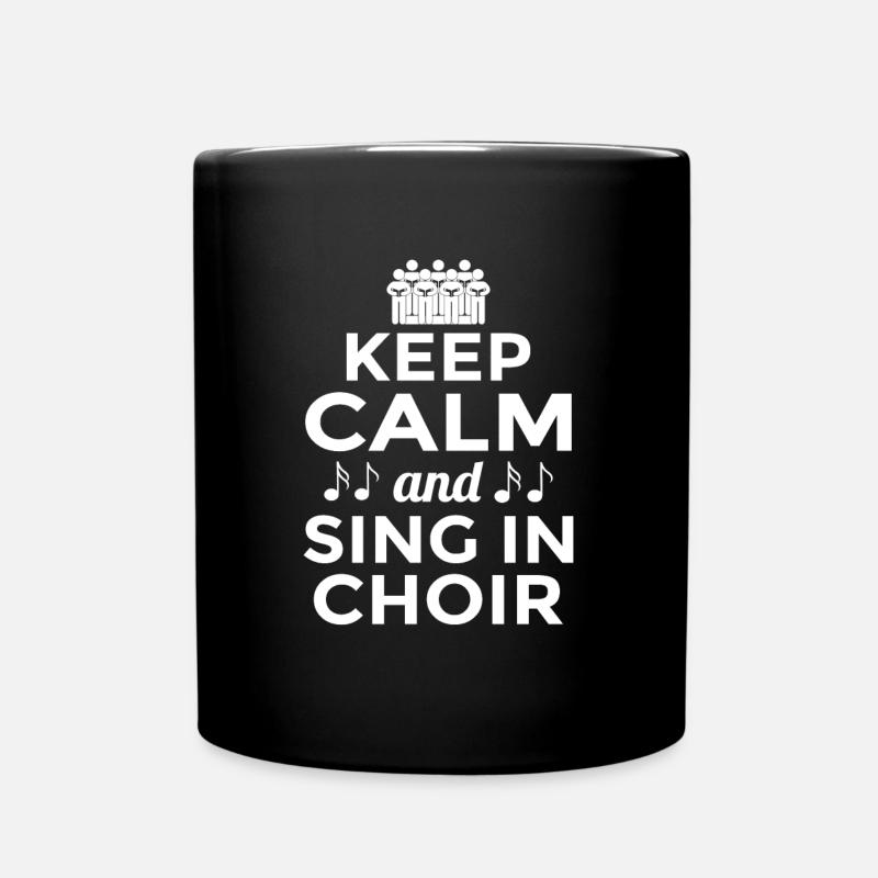 Chor singen Musiker Sänger - Tasse einfarbig - Schwarz