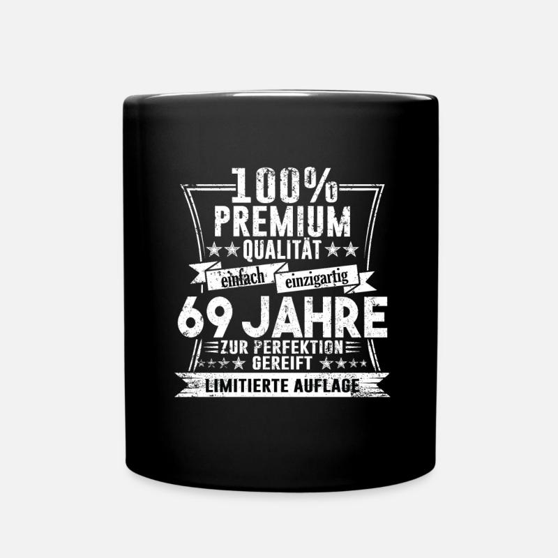 69. Geburtstag 69 Jahre Geburtstagsgeschenk Party - Tasse einfarbig - Schwarz