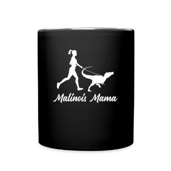 Malinois Schäferhund Mama - Tasse einfarbig - Schwarz - Vorne