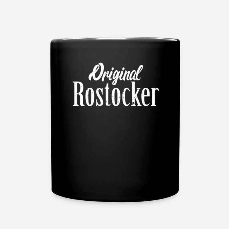 Original Rostocker Hanse Rostock Geschenk - Tasse einfarbig - Schwarz
