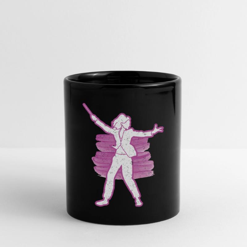 Mädchen Dirigent Klassische Musik Orchester Geschenk Tasse einfarbig