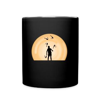 Jonglage Backcrosslove jonglieren Backcross - Tasse einfarbig - Schwarz - Vorne