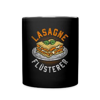 Retro Lasagnes Chuchotement - Mug uni - noir - Devant