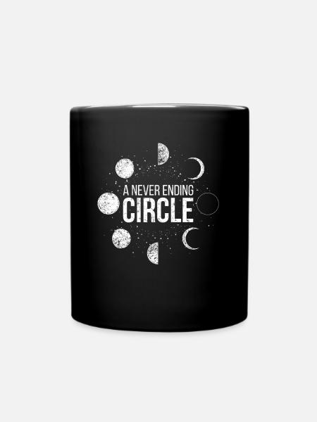 Moon Phases Occult Moon - Full Colour Mug - black