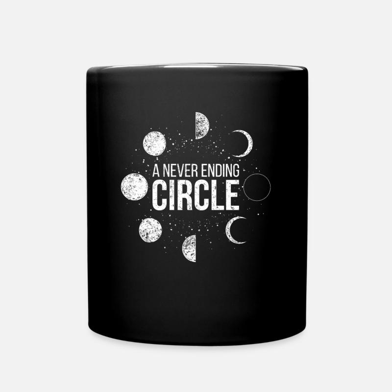 Moon Phases Occult Moon - Full Colour Mug - black