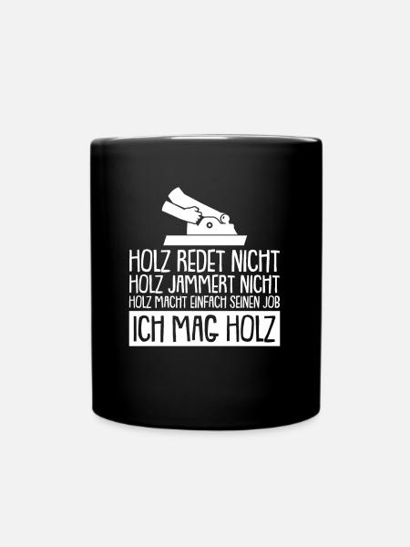Tischler Handwerker Werkzeug Schreiner - Tasse einfarbig - Schwarz