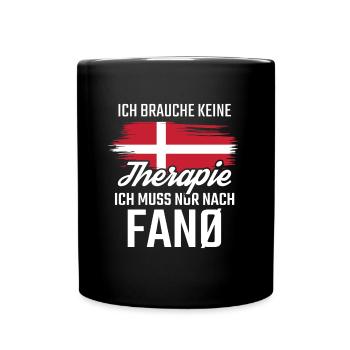 Fanö Nordseeinsel Dänemark - Tasse einfarbig - Schwarz - Vorne