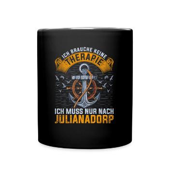 Julianadorp Niederlande Urlaub - Tasse einfarbig - Schwarz - Vorne