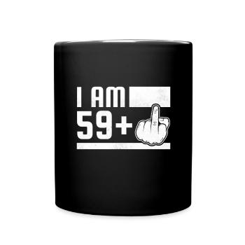60th Birthday Gift 1961 60 Years - Full Colour Mug - black - Front