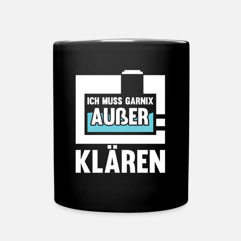 Fachkraft Abwassertechnik Kläranlage - Tasse einfarbig - Schwarz