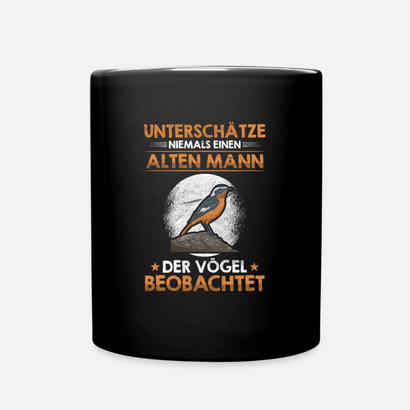 Vogel Ornithologie Vogelbeobachter - Tasse einfarbig - Schwarz