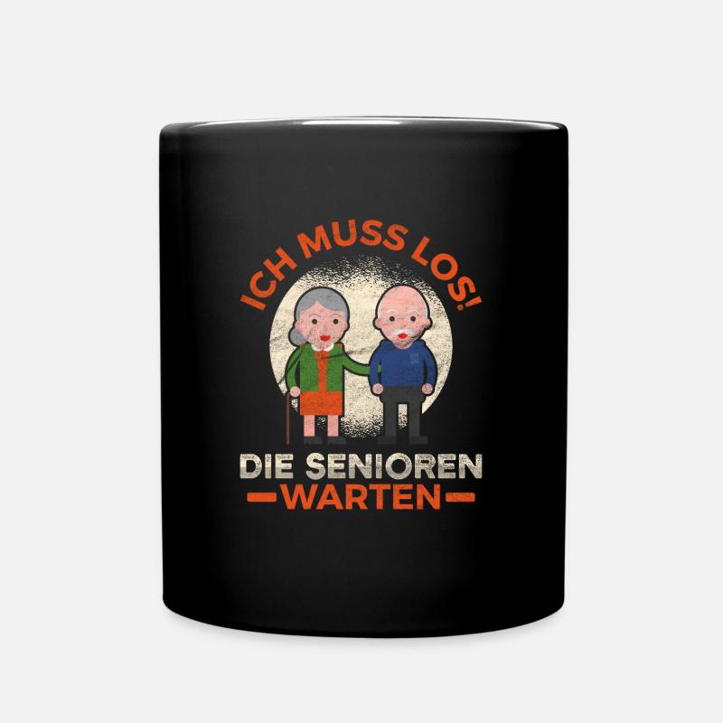 Altenpflegerin Senioren Pfleger Pflegekraft - Tasse einfarbig - Schwarz