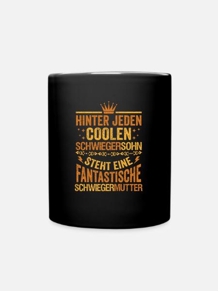 Bester Schwiegersohn - Tasse einfarbig - Schwarz