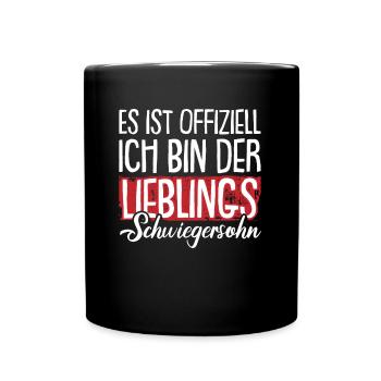 Der Lieblings Schwiegersohn - Tasse einfarbig - Schwarz - Vorne