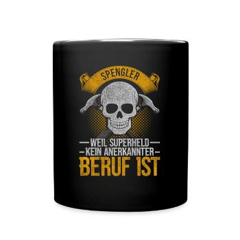 Spengler Installateur Klempner Beruf - Tasse einfarbig - Schwarz - Vorne