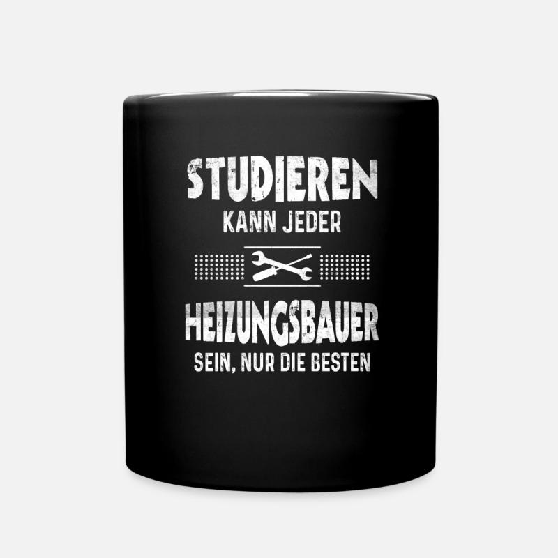 Bester Heizungsbauer Handwerker Lustig Heizungsbau - Tasse einfarbig - Schwarz