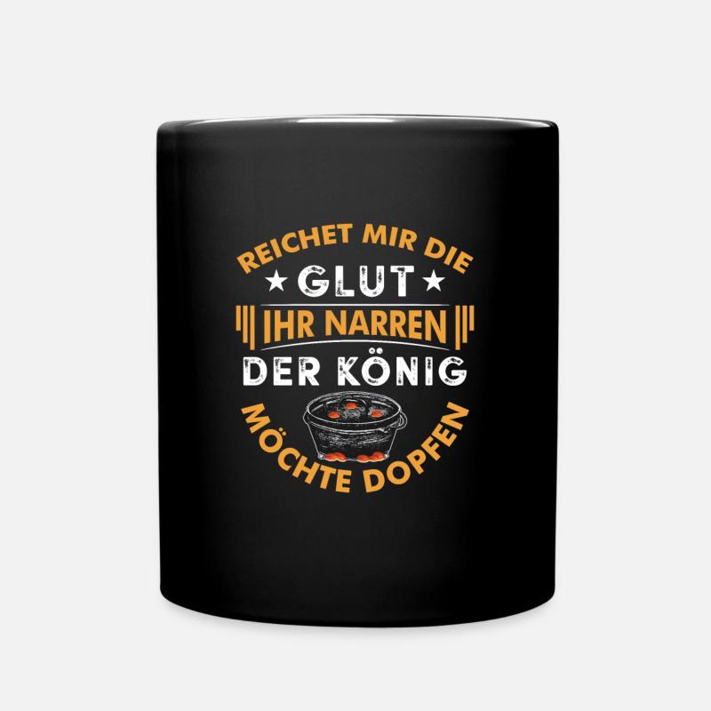 Dutch Oven Dopfen Glut BBQ Feuertopf - Tasse einfarbig - Schwarz