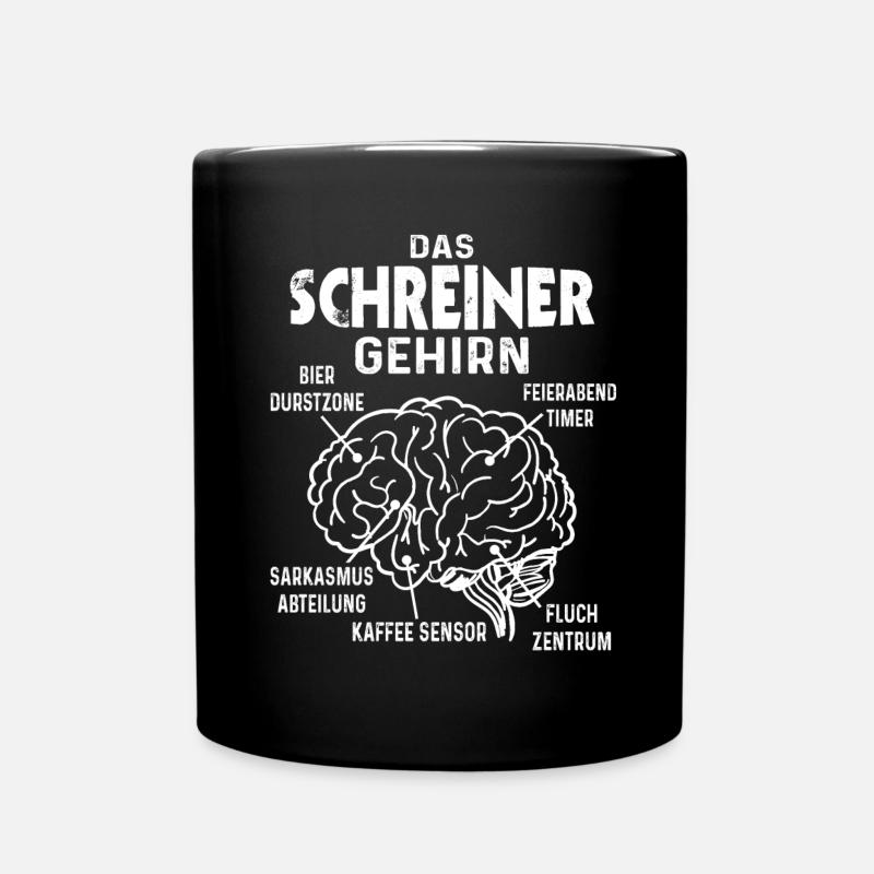 Schreiner Meister Handwerker lustig Tischler - Tasse einfarbig - Schwarz