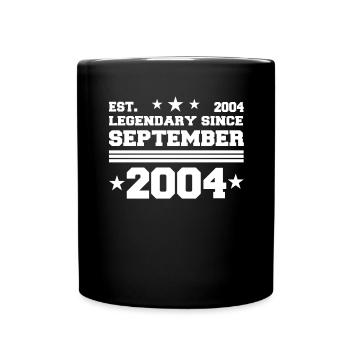 17th Birthday Gift September 2004 - Full Colour Mug - black - Front