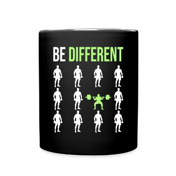 Be Different Gym Fitness Edition - Mug uni - noir - Devant