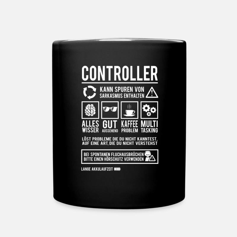 Controlling Beruf Rechnungswesen Controller - Tasse einfarbig - Schwarz
