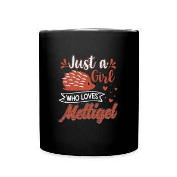 Mettigel Hackfleisch Mett Liebhaberin Hackepeter - Tasse einfarbig - Schwarz - Vorne