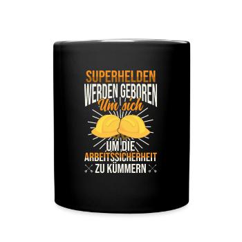 Fachkraft für Arbeitssicherheit Sifa - Tasse einfarbig - Schwarz - Vorne