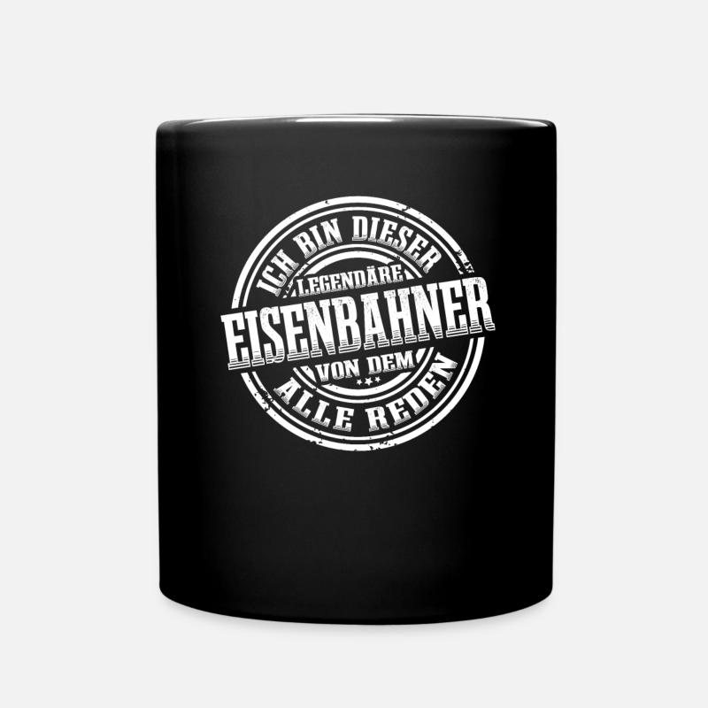 Eisenbahner Legende Modelleisenbahn Eisenbahn - Tasse einfarbig - Schwarz