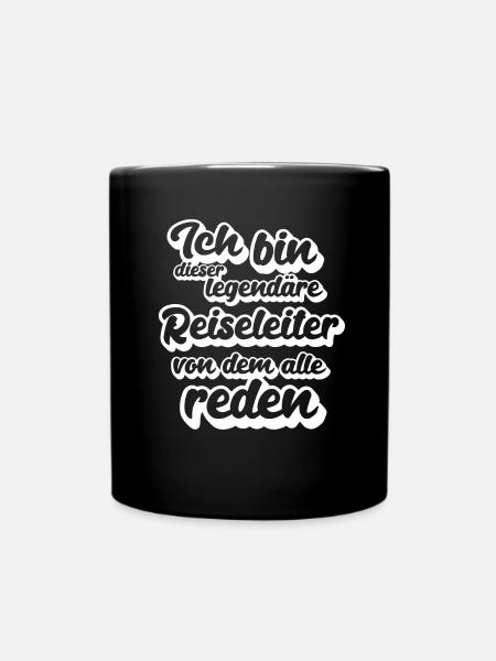 Reiseleiter Legende Reiseführer legendär Touristen - Tasse einfarbig - Schwarz