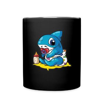 dans les couches ABDL DDLG Littlespace - Mug uni - noir - Devant