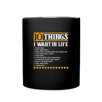 basket-ball basketballer sport équipe de basket-ball - Mug uni - noir - Devant