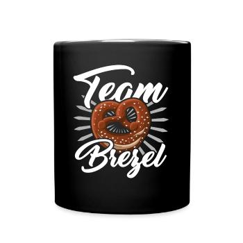 Team Pretzel Saying - Full Colour Mug - black - Front