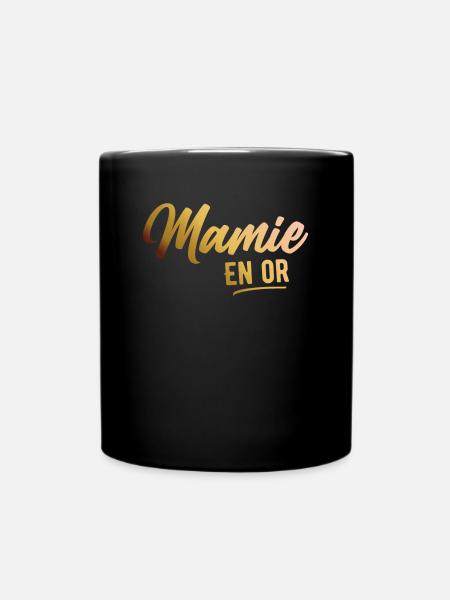 Mamie En Or Femme Humour Cadeau Grand Mère - Mug uni - noir