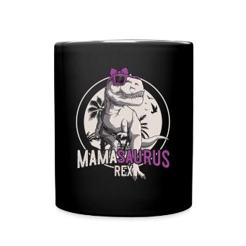 Mamasaurus Maman Dinosaure Cadeau Fête des Mères - Mug uni - noir - Devant