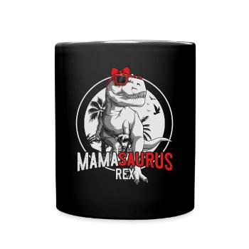 Mamasaurus Maman Dinosaure Cadeau Fête des Mères - Mug uni - noir - Devant